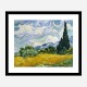 Wheat Field with Cypresses by Vincent Van Gogh Art Print