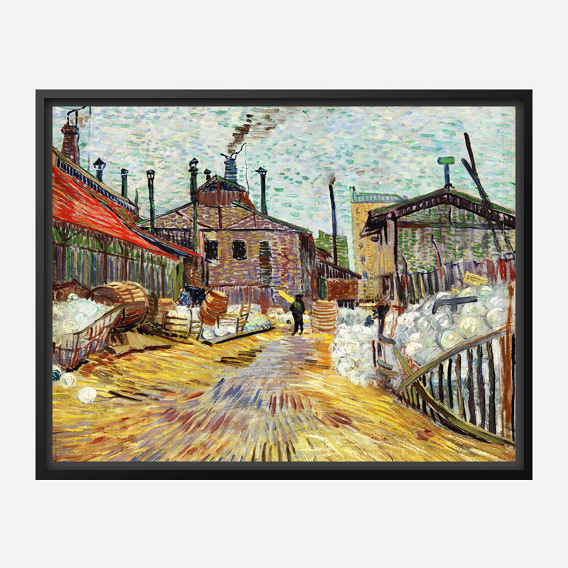 The Factory by Vincent Van Gogh Art Print