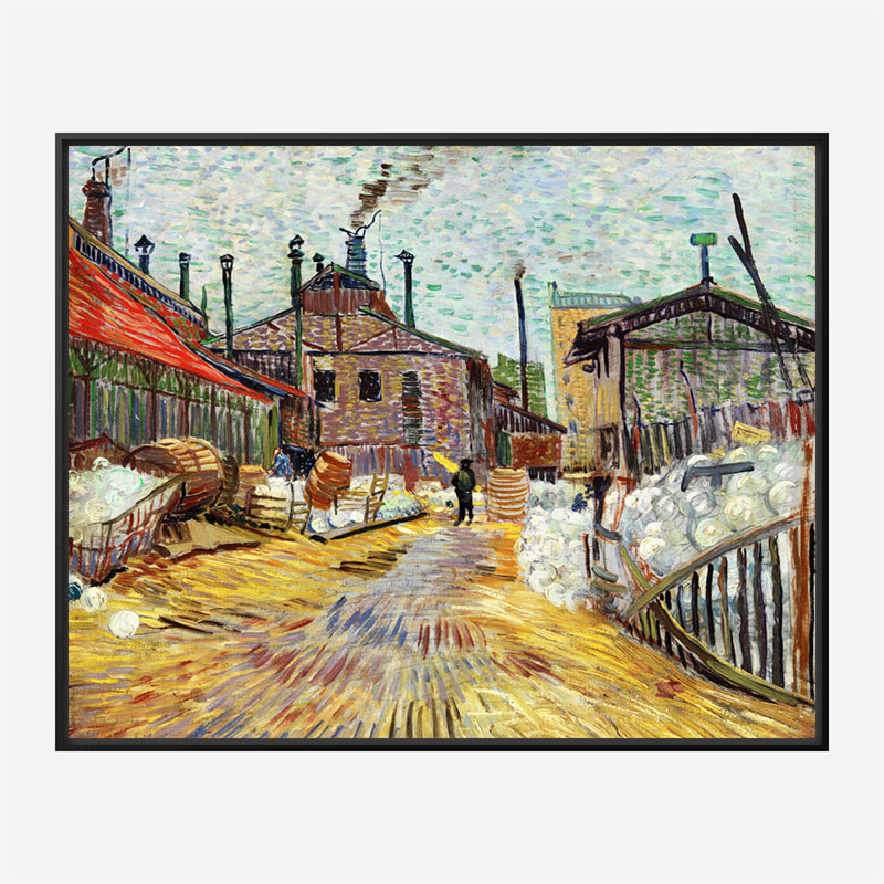 The Factory by Vincent Van Gogh Art Print