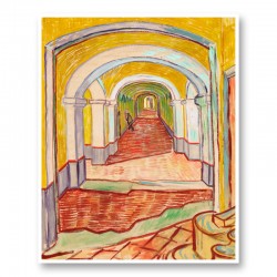 Corridor in the Asylum by Vincent Van Gogh Art Print