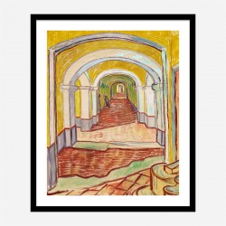 Corridor in the Asylum by Vincent Van Gogh Art Print