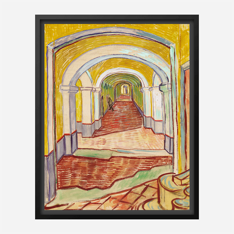 Corridor in the Asylum by Vincent Van Gogh Art Print