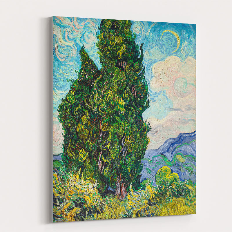 Cypresses by Vincent Van Gogh Art Print