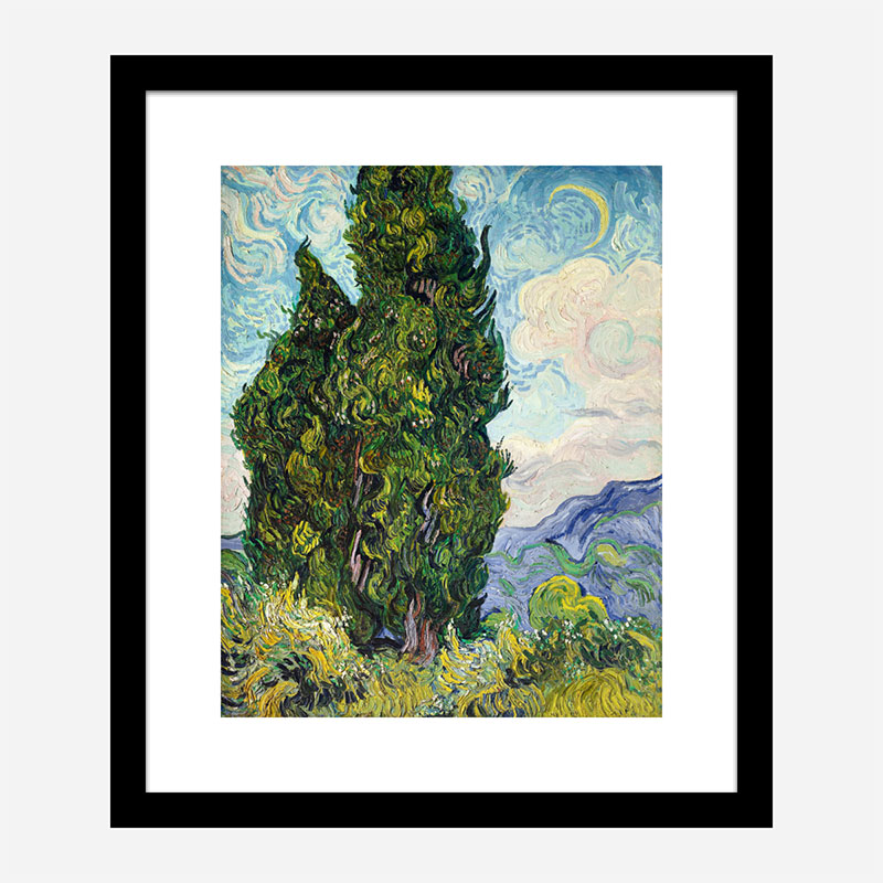 Cypresses by Vincent Van Gogh Art Print