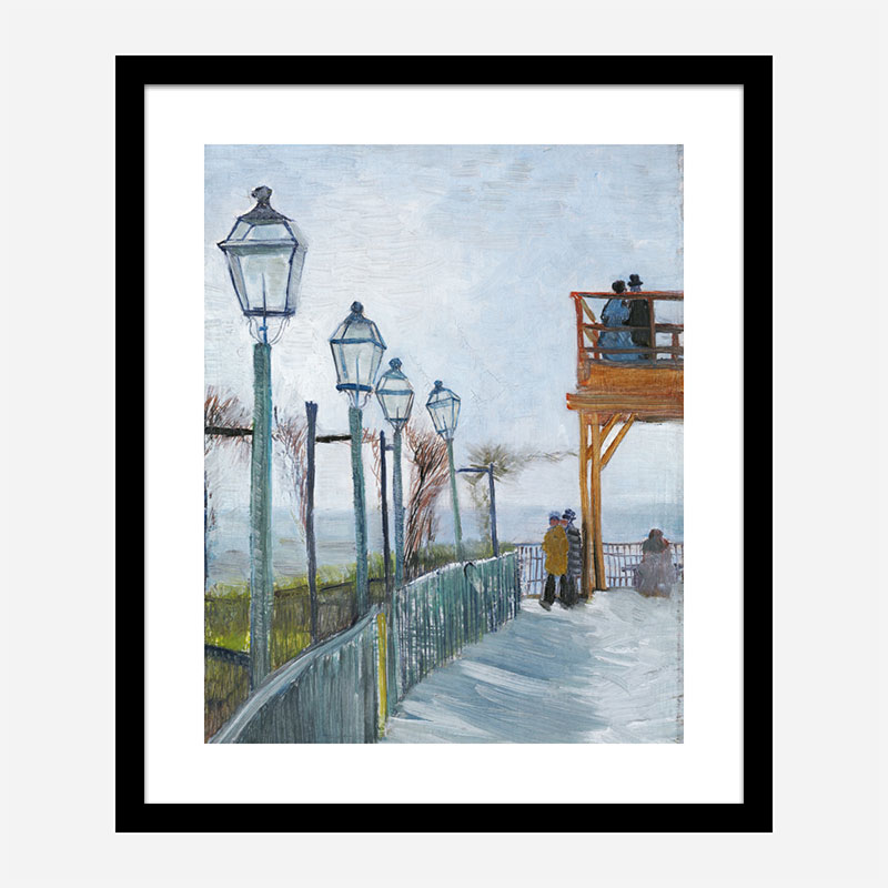 Terrace and Observation Deck at the Moulin de Blute-Fin by Vincent Van Gogh Art Print Terrace and Observation Deck at the Moulin de Blute-Fin by Vincent Van Gogh Art Print