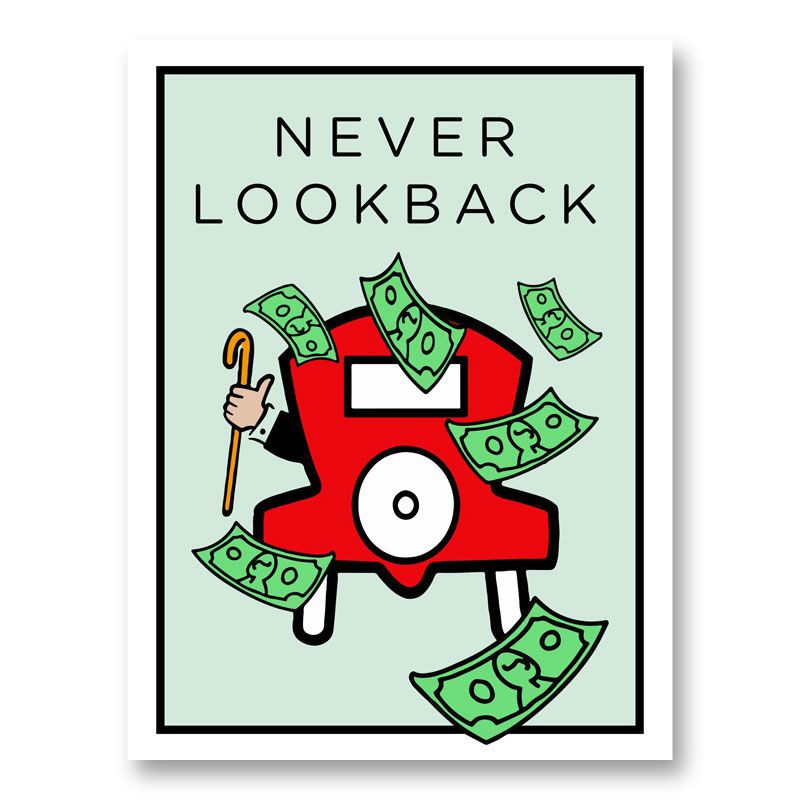 Never Look Back Art Print