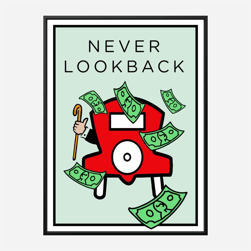 Never Look Back Art Print