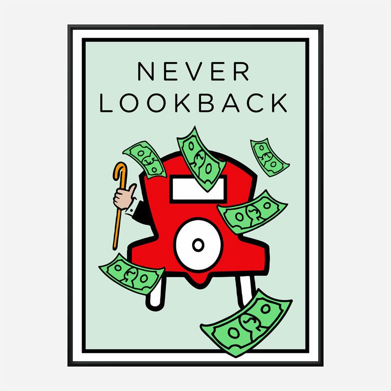 Never Look Back Art Print