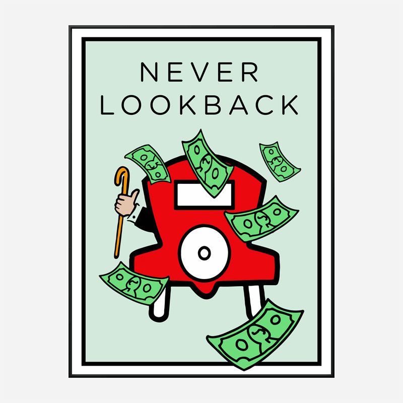 Never Look Back Art Print