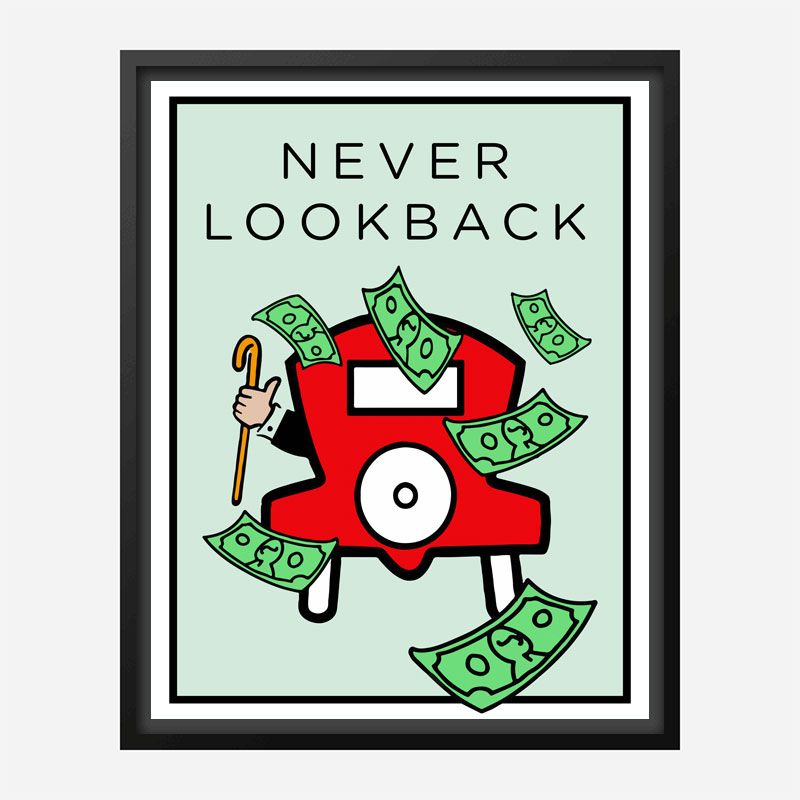 Never Look Back Art Print