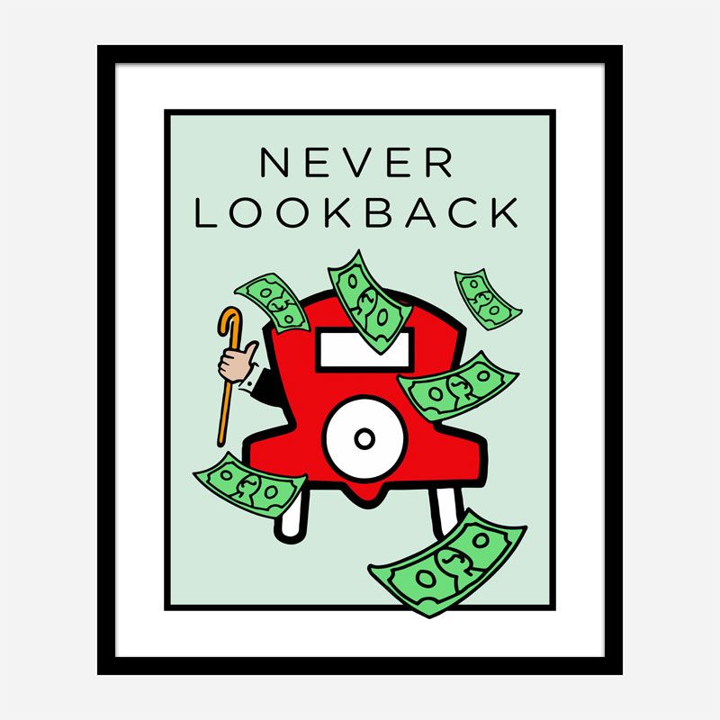 Never Look Back Art Print