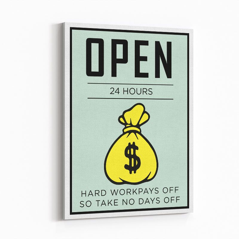 Open 24 hours Art Print