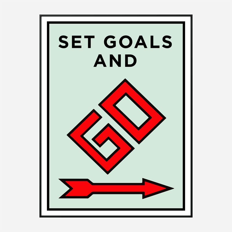 Set Goals Art Print