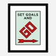 Set Goals Art Print