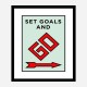 Set Goals Art Print