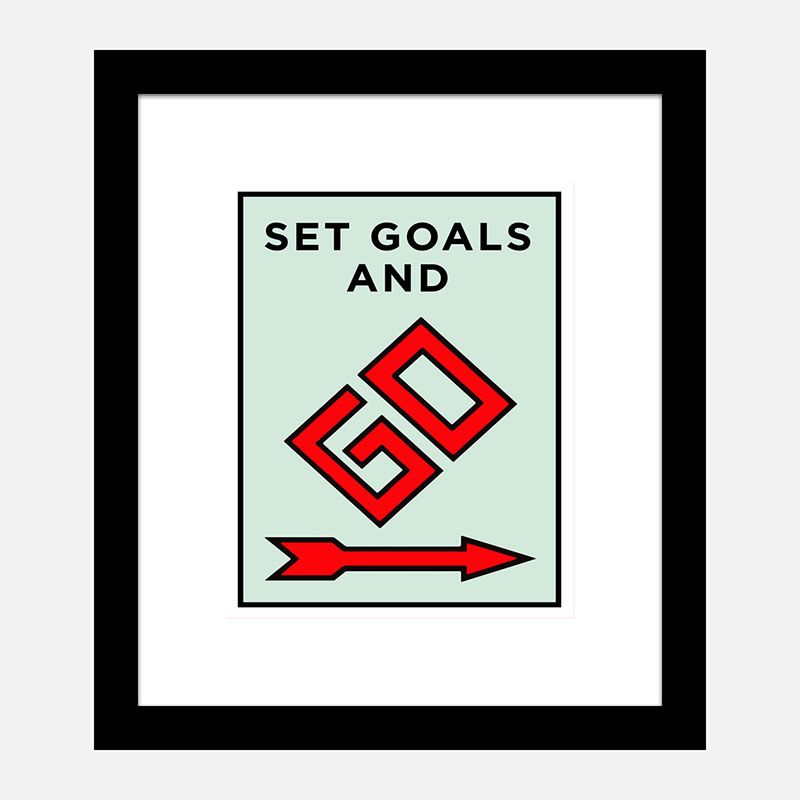 Set Goals Art Print