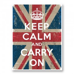 Keep Calm and Carry On Union Jack Art Print