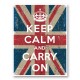 Keep Calm and Carry On Union Jack Art Print