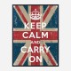 Keep Calm and Carry On Union Jack Art Print