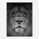 Everyone Want's to Eat Black & White Lion Art Print