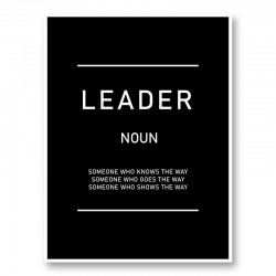 Leader Motivational Art Print