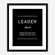 Leader Motivational Art Print