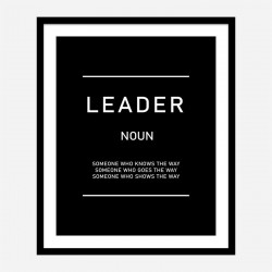 Leader Motivational Art Print