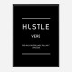 Hustle Motivational Art Print