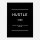 Hustle Motivational Art Print