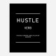 Hustle Motivational Art Print