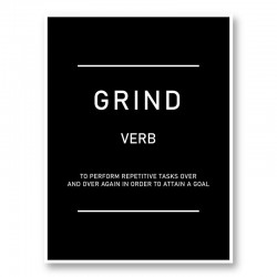 Grind Motivational Art Print