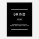 Grind Motivational Art Print