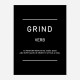 Grind Motivational Art Print