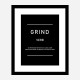 Grind Motivational Art Print