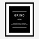 Grind Motivational Art Print