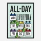 All Day Every Day Motivational Art Print