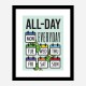 All Day Every Day Motivational Art Print