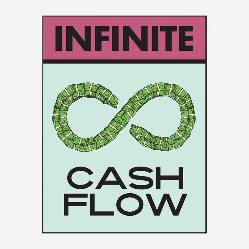 Cash Flow Motivational Art Print
