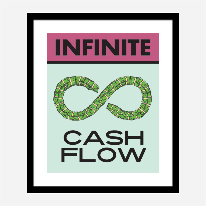 Cash Flow Motivational Art Print