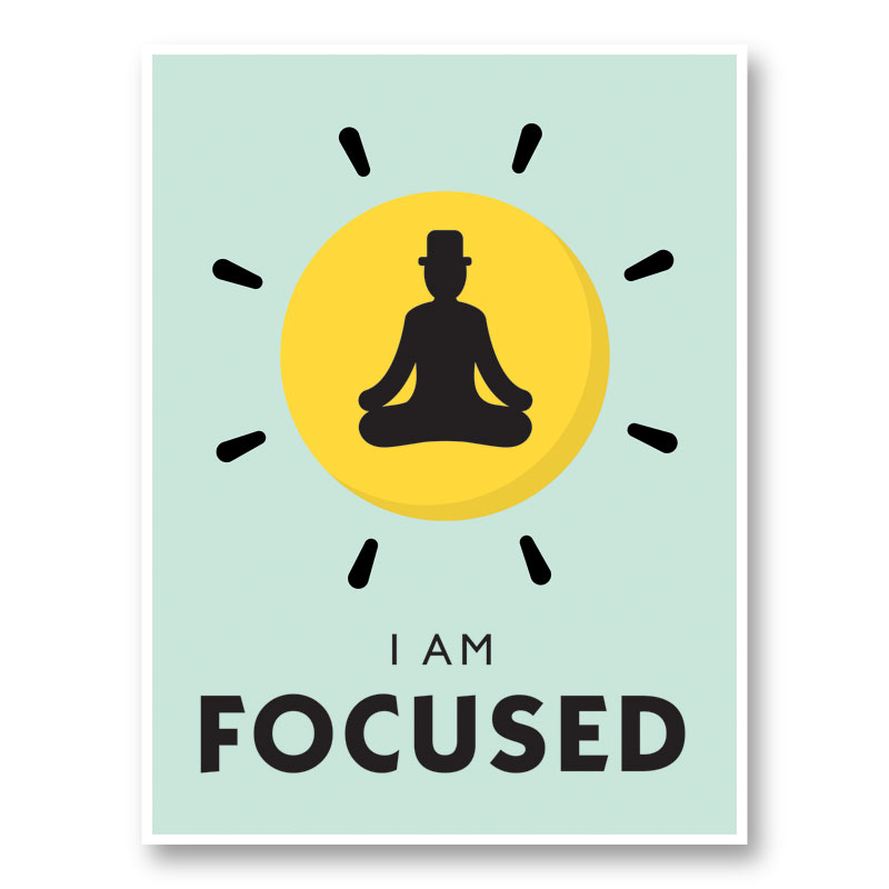 Focused Motivational Art Print