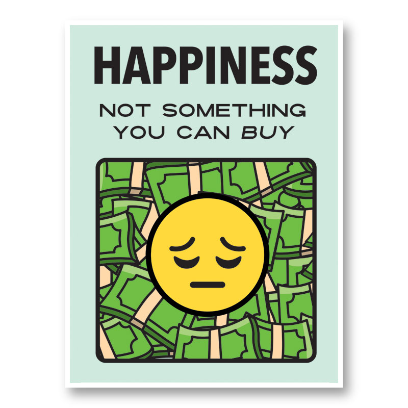 Happiness Motivational Art Print