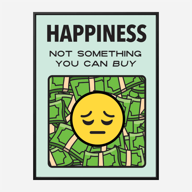 Happiness Motivational Art Print