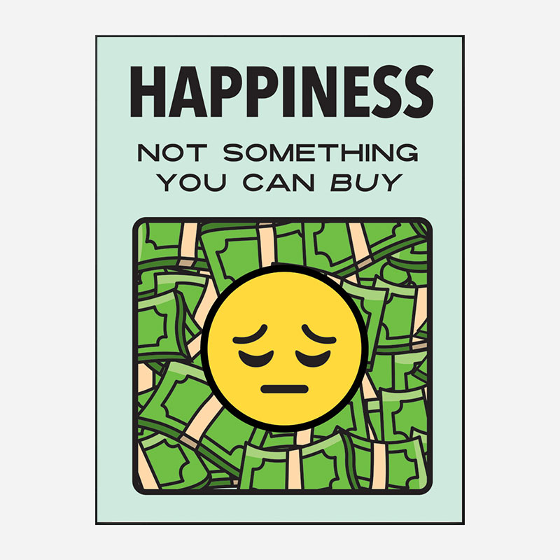 Happiness Motivational Art Print