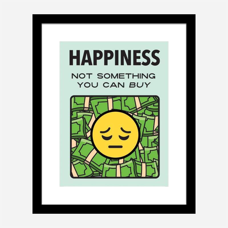 Happiness Motivational Art Print