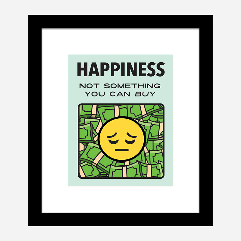 Happiness Motivational Art Print