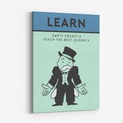 Learn Card Motivational Art Print