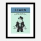 Learn Card Motivational Art Print