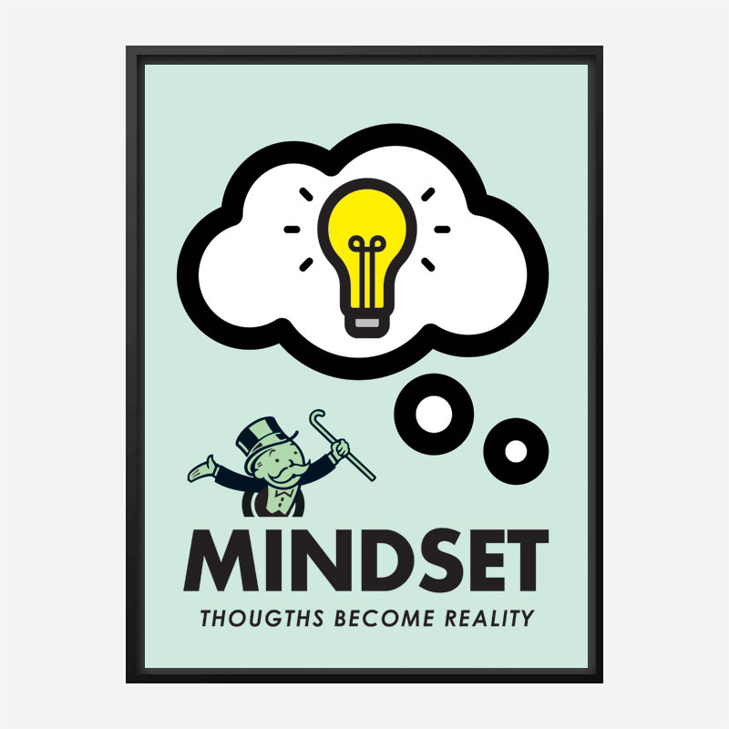 Mindset Motivational Art Print