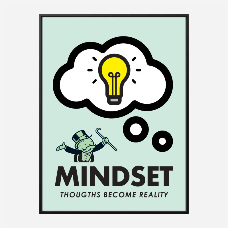 Mindset Motivational Art Print