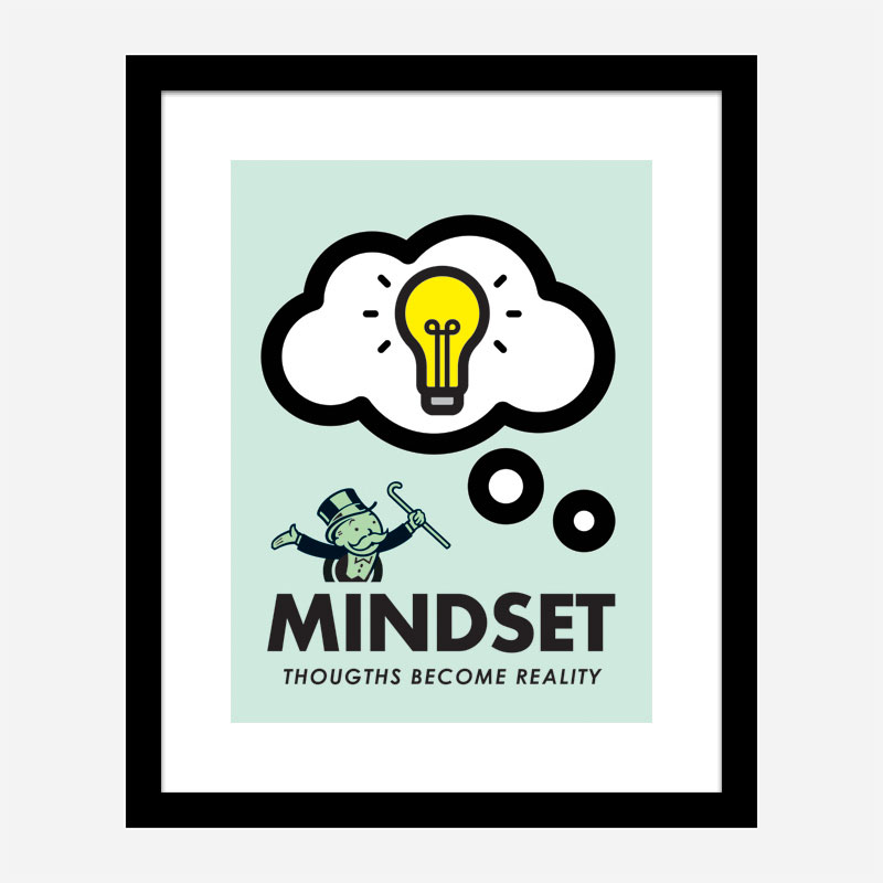 Mindset Motivational Art Print